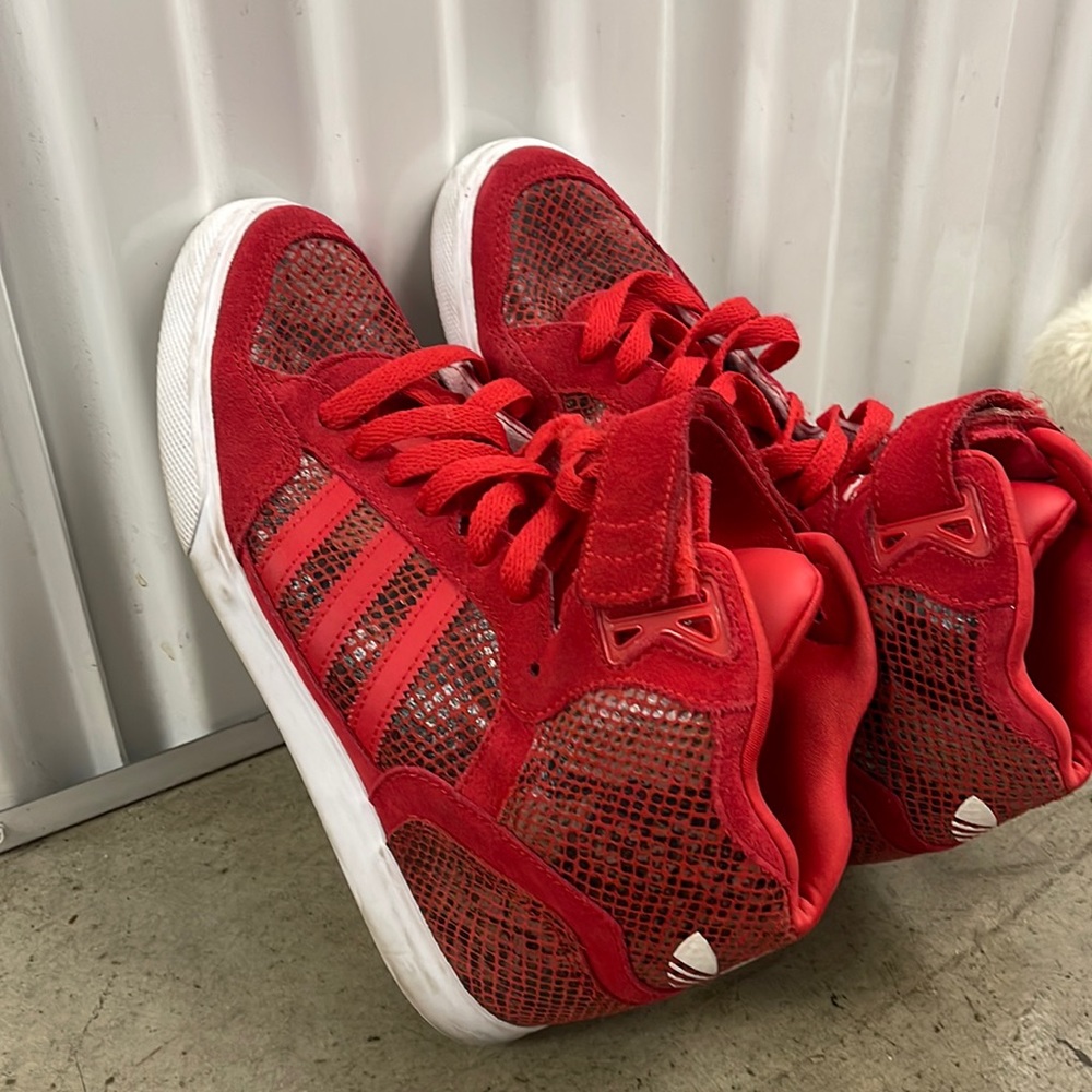 Red platform adidas